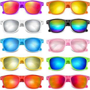 Lunettes de soleil - Multicolore - Coeur - 14 Paires - Vintage Hippie - Accessoires de fête
