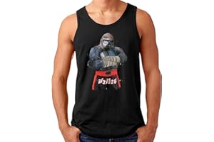 OM3® Muay-Thai-Gorilla Tank Top Shirt | Męska | Thailand Martial Arts Fight Boxing Club | S - 4XL, czarny, XL