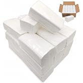 Zigzag Hand Drying Paper &ndash; Box of 3000 Units Double Layer &ndash; 20 Packs of 150, 21 x 22 cm &ndash; Virgin Cellulose