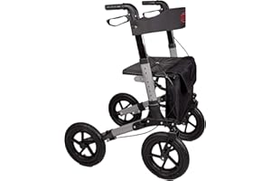 Antar Reise-Rollator mit Luftbereifung, mehrfach faltbar für den Transport. AT51036