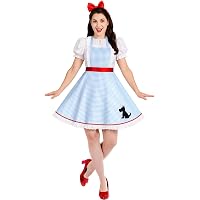 Rubie's Wizard Of Oz Dorothy Costume, Medium - 75th Anniversary Edition, Blue Gingham Dress & Bows, Officially Licensed - View #8