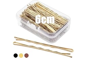 MBSOMNUS Mbmomnus 100 Pièces Epingle Cheveux Femme 6cm Pince Plate Cheveux Or Epingle a Cheveux Longue Bobby Pins pour Chignons Idéal pour Tous Types Coiffure