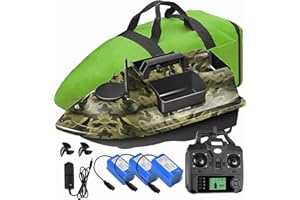 YLLLLY 12000mah 500M GPS Fishing Bait Boat 3 catapult bays, bait boats for carp fishing with gps, 16 memory points,With Handbag,and other small gifts, one key return.(Boat B)