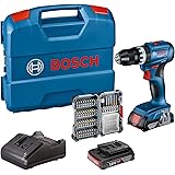 Bosch Professional 18V System Trapano avvitatore con percussione a batteria GSB 18V-45 (velocità di rotazione di 1.900 giri/m