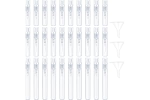 LULUDA Butelka z rozpylaczem Mini 30 szt., przezroczysta plastikowa mini pusta butelka 2ml 3 ml 5 ml butelka do rozpylania drobnej mgiełki do próbek kosmetycznych