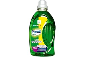CLOVIN PUROX PUROX UNIVERSAL Lessive Liquide (33 Lavages) Gel pour textiles colorés et blancs, Détergent PET 1 l