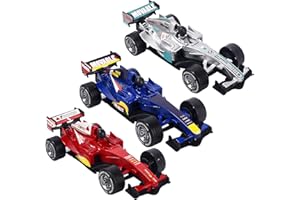 SrgPui F1 Car, 3 Pack Toy Cars Set, Blue Red Silver F1 Toys, Durable Alloy Material, Great For Birthday Parties And Classroom Rewards, 13x6x4cm Model Racing Cars For Kids ﻿