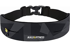 Build & Fitness Marsupio Running – Cintura Palestra e Porta Cellulare da Corsa Regolabile - per Airpods, Schede, Chiavi – Cintura Running Uomo/Donna per Yoga, Corsa, Camminata, Palestra