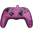 PDP Gaming Faceoff Deluxe + Audio Wired Controller Faceplate: Purple Camo - Nintendo Switch