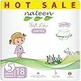 Nateen Soft Line Baby Pants Diapers,Size 5 (12-17kg), X-Large Baby Pull Ups,18 Count Diaper Pants,Super Soft and Breathable Baby Diapers Pants(18 Count)
