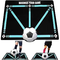 Tappetino Allenamento Calcio 60x90 Cm - Per Controllo Palla, Footwork, Indoor E Outdoor, Antiscivolo - Foto 6