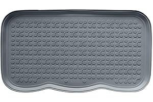 E-FLOOR Ociekacz na buty, mata na buty, pojemnik na buty, taca na buty, Termoplast Zapachowy, 40x72 cm (Szary)