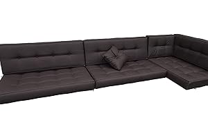 JACKKISSEN Palettenkissen Schaumkissen / Kissen Palettensofa Euro Paletten / europalleten Sitzkissen / Sitzkissen palettenmöbel / Palettenkissen Outdoor / Sitzkissen 120 x 60 cm (braun, 7X teiliges Set)