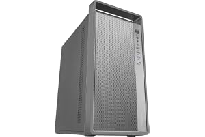 Tacens FORTIS II, Mini Tower PC MicroATX, Full Mesh Front för Hög Luftflöde, 1x Tyst 120mm FDB Bakfläkt, Kompakt Chassi i Ultratåligt SPCC Stål, Integrerat Bärhandtag