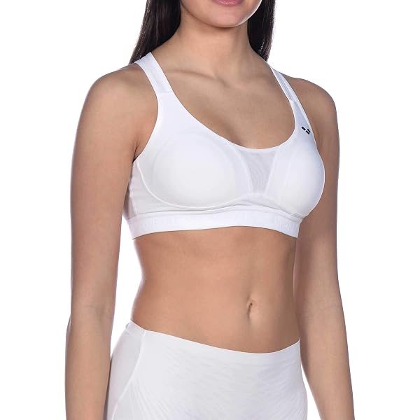 ARENA Fun Planet Bra Top - Reggiseno Sportivo Donna Senza Maniche In Tessuto Riciclato