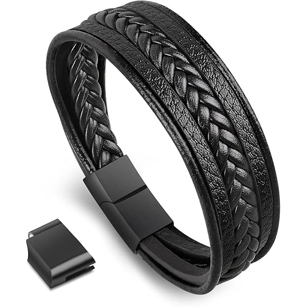 Bracciale in pelle da uomo - Bracciale in pelle da uomo personalizzato