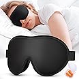 cozslep Mascherina Occhi per Dormire 100% Bloccare la Luci, Donne e Uomini, 3D per Sonno/Viaggio