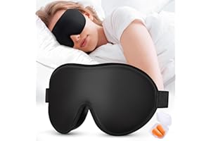 cozslep 3D Schlafmaske für Herren und Frauen, für Seitenschläfer,100% Lichtblockierende Schlafbrille, Weiche und Atmungsaktiv