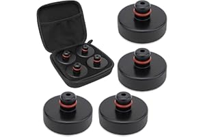 Wonsoso Set di Tampone in Gomma per Cric Compatibili con Tesla Model 3/S/X/Y 2016-2023, 4 Pezzi Sollevamento con Scatola di Immagazzinaggio, Accessori per Veicoli Tesla