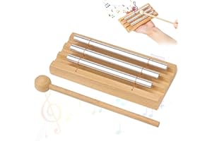 GKZB Campanas Tubulares Energy Chime Chimes de Meditación con Tono ClaroTimbre de Percusión Solo Chime, Campana De Meditación para niños, yoga, gestión del aula 3 Tono