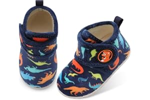 JOINFREE Girls Boys Furry House Shoes Indoor Home Booties for Little Kids Cozy Slippers