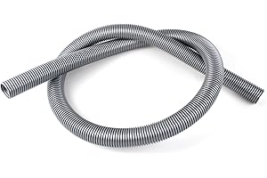 MOHMUS Premium Tubo per aspirapolvere adatto a tutti gli aspirapolvere con attacco da 32 mm | Lunghezza: 1,80 m | Diametro: interno 32 mm | Colore: argento | Tubo universale - tubo - accessori