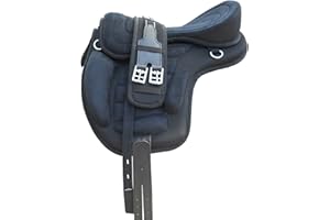 Pets2Care TREELESS SADDLE/FREEMAX SADDLE 17" SEAT BLACK AND BROWN WITH MATCHING GIRTH