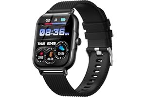 zaisia Smartwatch Uomo Donna, 1,85'' Orologio Fitness con Sonno Cardiofrequenzimetro, Smart Watch con Funzione di Notifica dei Messaggi e Chiamata, IP68 Impermeabile Tracker Fitness per Android iOS