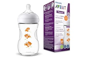 Philips Avent SCF070/20 - Biberón natural de 260 ml, safari tigres