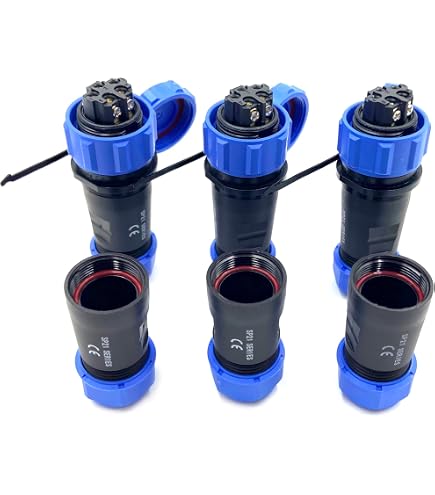 Connecteur Aviation SP21 7 Broches IP68 Étanché – Sans Soudure, Sertissage Vis Pour Câble 14 AWG