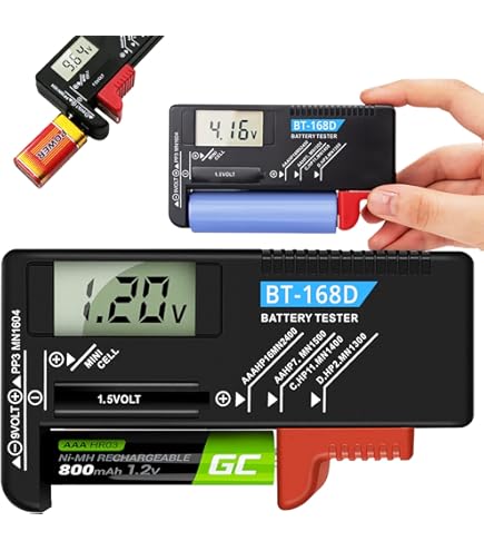 CON:P Tester Per Batterie Analogico - Per Stilo AA, AAA, C, D, Senza Alimentazione Esterna - Foto 4