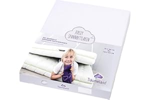 TRÄUMELAND Prześcieradło z gumką 90 x 200 cm, białe