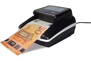 ‎O&W SECURITY Geldscheinprüfer Währungtester Banknotentester Banknotenprüfer Falschgeldtester mit Zählfunktion Öffnungsklappe für die einfachste Sensorenreinigung