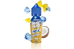 VAPE PIPER E-liquid Ice Citron Coconut JUST JUICE 50ml - 70% VG / 30% PG - Sabor cítrico acompañado de un exquisito coco - Para cigarrillos electrónicos Vaper Mod Rda Rdta Rta