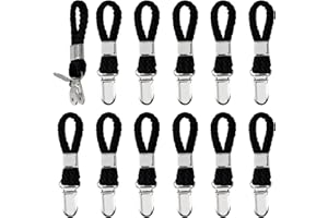 CHANRAINGYEE Pack of 12 towel hangers, towel hangers, clip towel clips, hangers for towels, towel clips, tea towel holder, towel clips for hanging, towel clips for hanging (black)