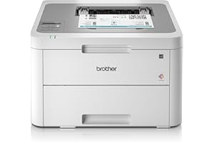 Brother HLL3210CW Stampante a Colori LED, Velocità di stampa 18 ppm, Wi-Fi, USB 2.0 Hi-Speed, Cassetto Carta 250 Fogli, Display LCD, Inbox Toner da circa 1000 Pagine per Colore