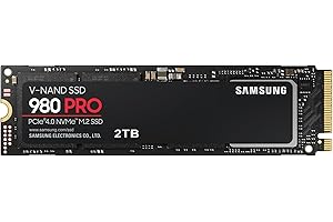 ‎SAMSUNG Samsung 980 PRO NVMe M.2 SSD, 2 TB, PCIe 4.0, 7.000 MB/s Lesen, 5.000 MB/s Schreiben, Interne SSD für Gaming und Videobearbeitung, MZ-V8P2T0BW