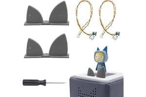 GLASSVIO 2 Stücke Ersatz Ohren,Ersatz Tasten Kabel mit Schraubendreher für Toniebox Lautstärkeregler Tasten Ohren, Mikrotaster Button Reparatur Zubehör Kompatible mit Toniebox Lautstärkeregler Tasten