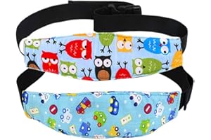 SPLDSUN 2PCS Cinturino Supporto Testa Bambini, Regolabile Bambini Auto Accessori Seggiolino Reggitesta Supporto, per Proteggere la Sicurezza dei Seggiolini Auto per Bambini