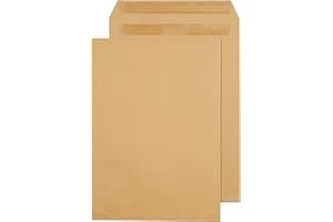 Q-Connect C4 Envelopes Pocket Self Seal 90gsm Manilla (Pack of 250)