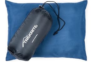 Trekrite Small Travel and Camping Pillow – Compact/Pack Away Cushion with Removable Washable Cover