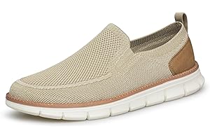 ADQ Herren Slip On Loafer Mokassins Flache Slipper Atmungsaktiv Bequeme Casual