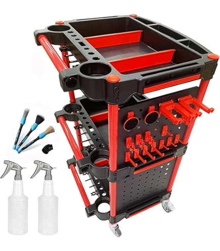 Finnhomy 3 Tier Heavy Duty Commercial Grade Utility Cart, Wire Rolling - View #9
