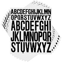 AHANDMAKER 12 Feuilles 2496 Pcs Autocollants Alphabet