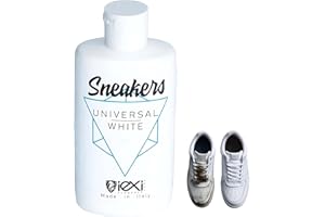 IEXI Sbiancante Scarpe, Sneakers Universal White - Bianco Coprente Scarpa, Made in Italy - 200ml - Vernice Bianca per Sneakers Scarpe da Ginnastica