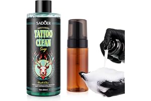 VRAIKO Sadoer Ultrakoncentrerad grön tatueringstvål, 10 oz, med 120 ml skumflaska, 1:10, tatueringstvål, ren hud