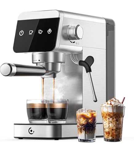 iceagle Macchina Caffè Espresso con Pompa Italiana da 20 bar