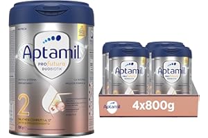 APTAMIL PROFUTURA Duobiotik 2 - Latte di Proseguimento in Polvere dal 6°compiuto al 12° mese (4 confezioni da 800g)