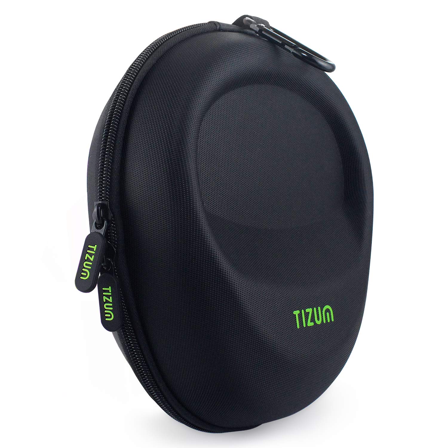 Tizum EVA Material Hard Shell EVA Headphone Carrying Case for Universal Oversized Over-Ear Headset, Shockproof, Water Repellent, Anti-Pressure Portable Protective Pouch, Black