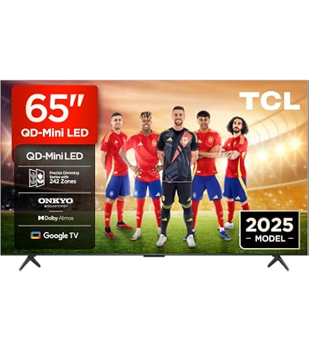 Téléviseur TCL 75Q6C 75" QD-Mini LED 4K HDR - Smart TV Google TV, 1000 Nits, Neuf Sous Emballage
